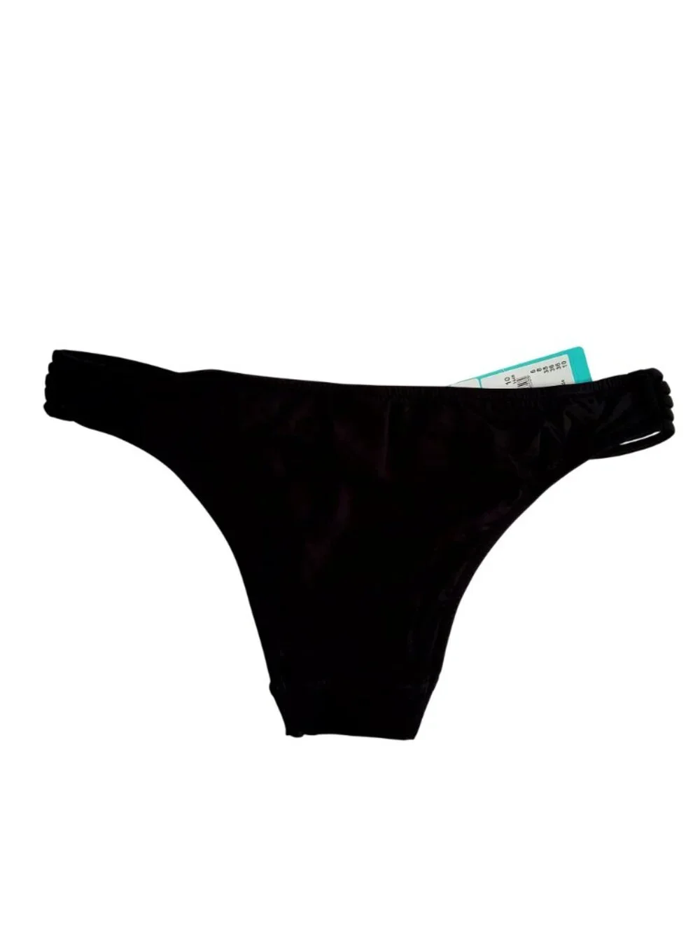 Seafolly Womens Active Brazilian Bikini Bottoms Black Size 10 Nylon/Elastane - Picture 2 of 9